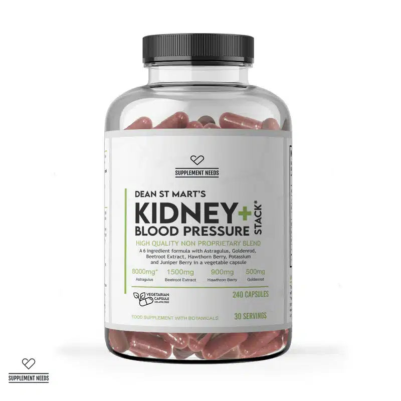 Product Guide: Supplement Needs Kidney + Blood Pressure Stack — 240 Capsules