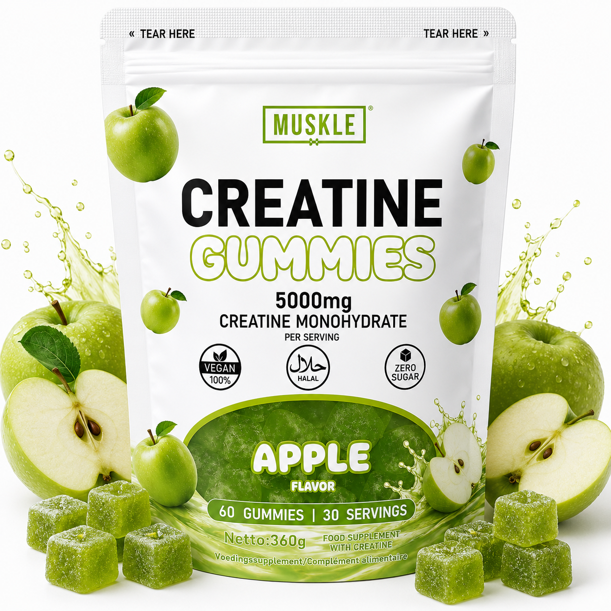 MUSKLE Creatine Monohydrate Gummies