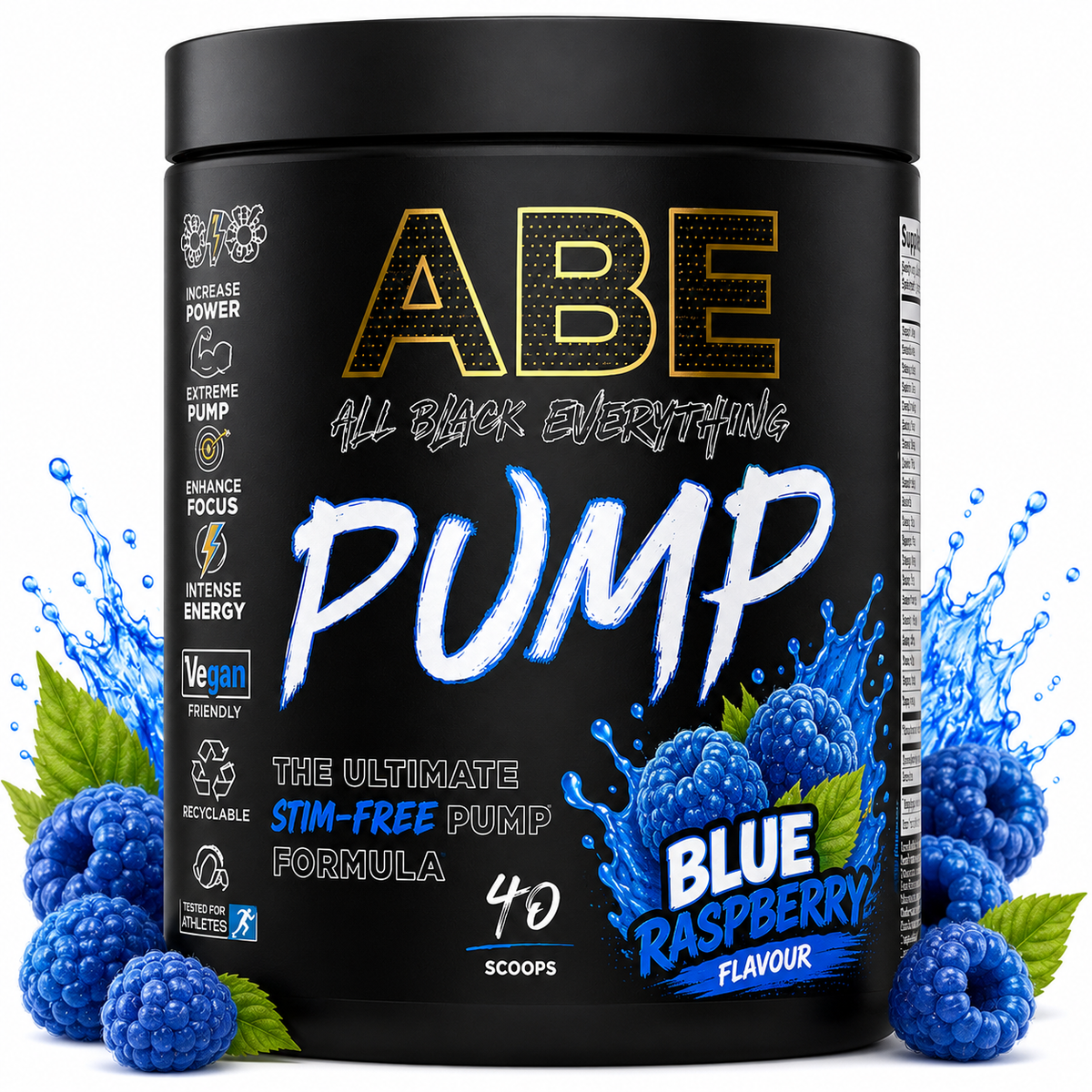 Applied Nutrition ABE Pump Zero Stim Pre-Workout – Blue Raspberry