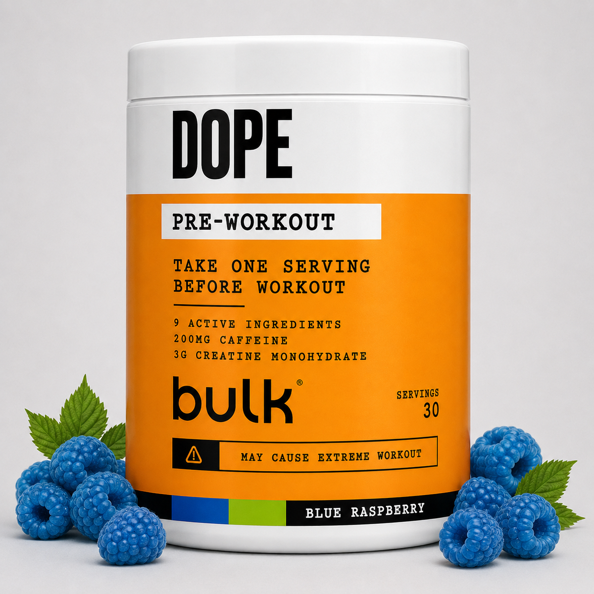 Bulk Dope Pre-Workout – Blue Raspberry