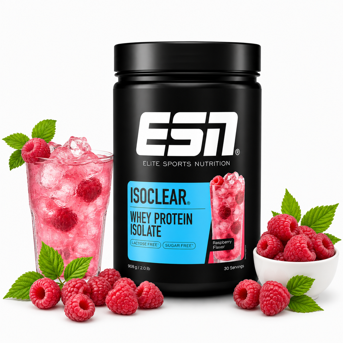 ESN Isoclear Whey Protein Isolate – Raspberry