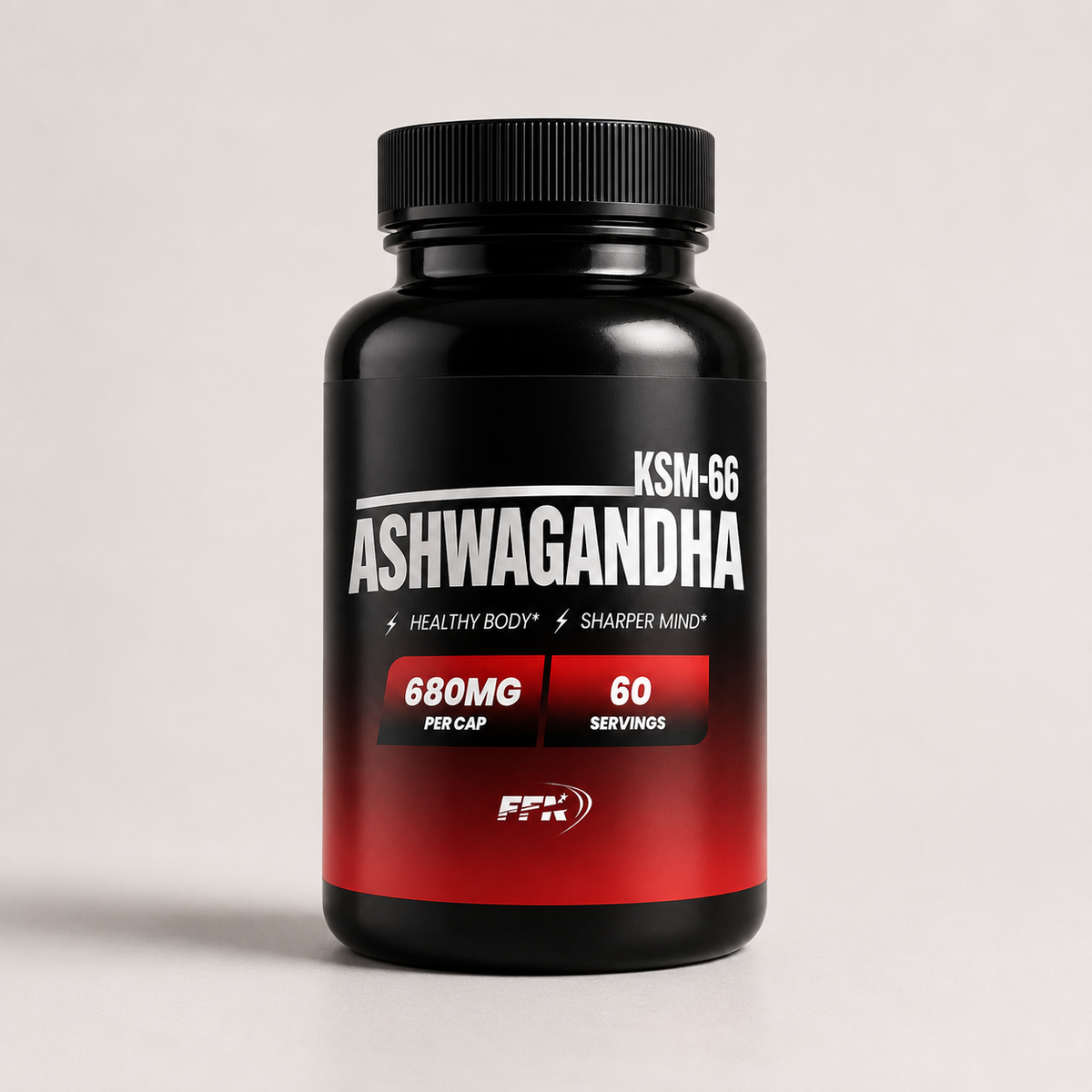 Fast Forward Nutrition Ashwagandha KSM-66 — 120 capsules productverpakking