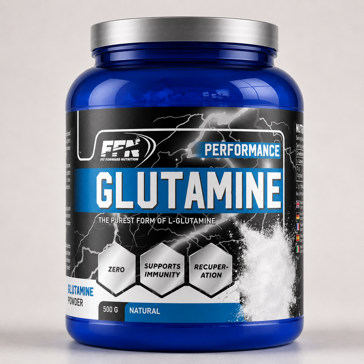 Fast Forward Nutrition Glutamine Smaakloos 500 g