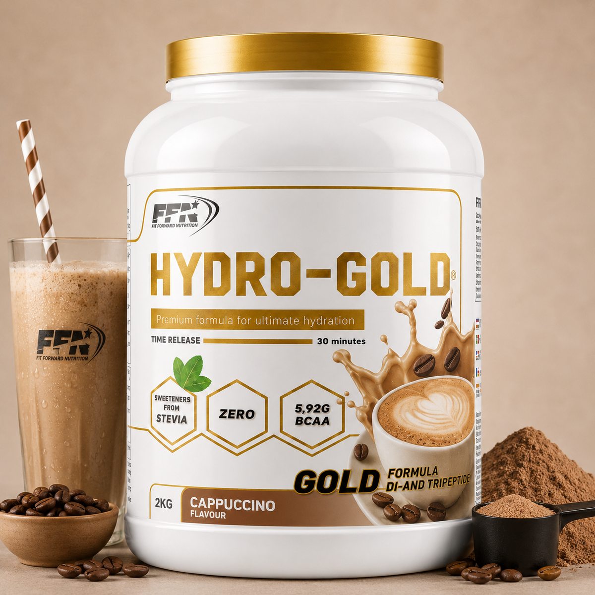 Fast Forward Nutrition Hydro Gold – Cappuccino