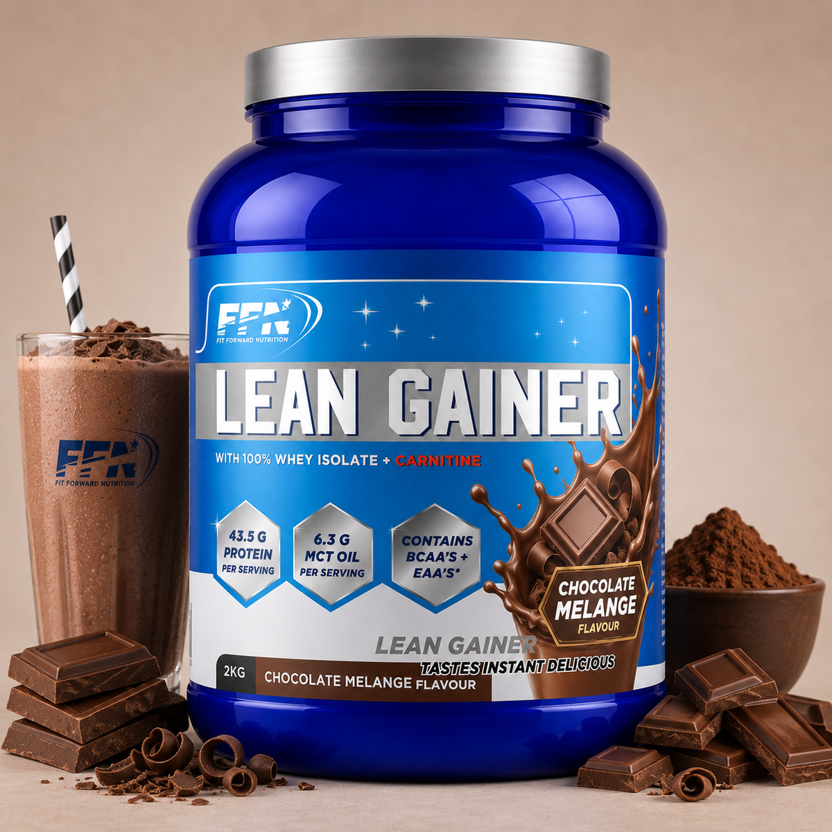 Fast Forward Nutrition Lean Gainer 2 kg – Chocolate Melange
