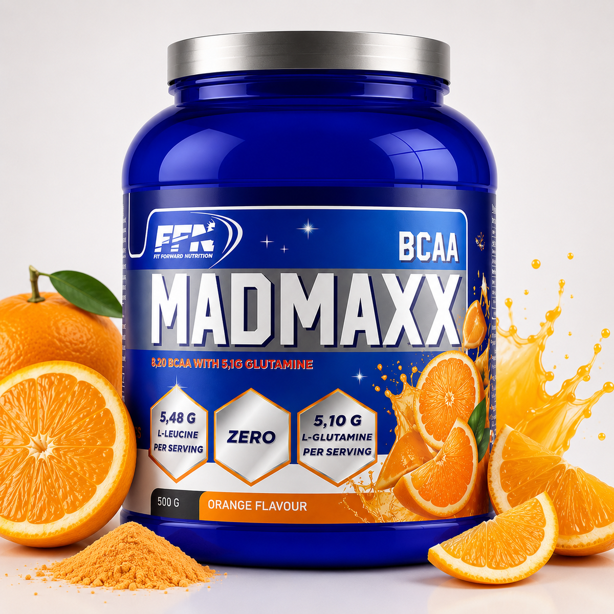 Fast Forward Nutrition MadMaxx BCAA 500 g – Orange
