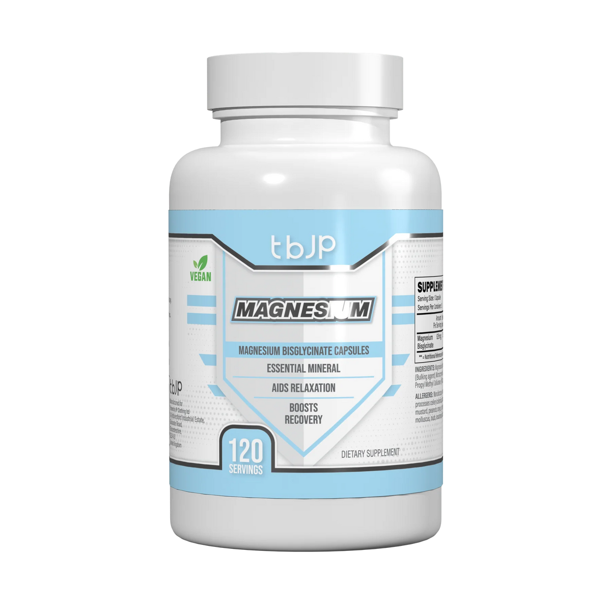 Product Guide: Trained by JP Nutrition Magnesium 120 caps