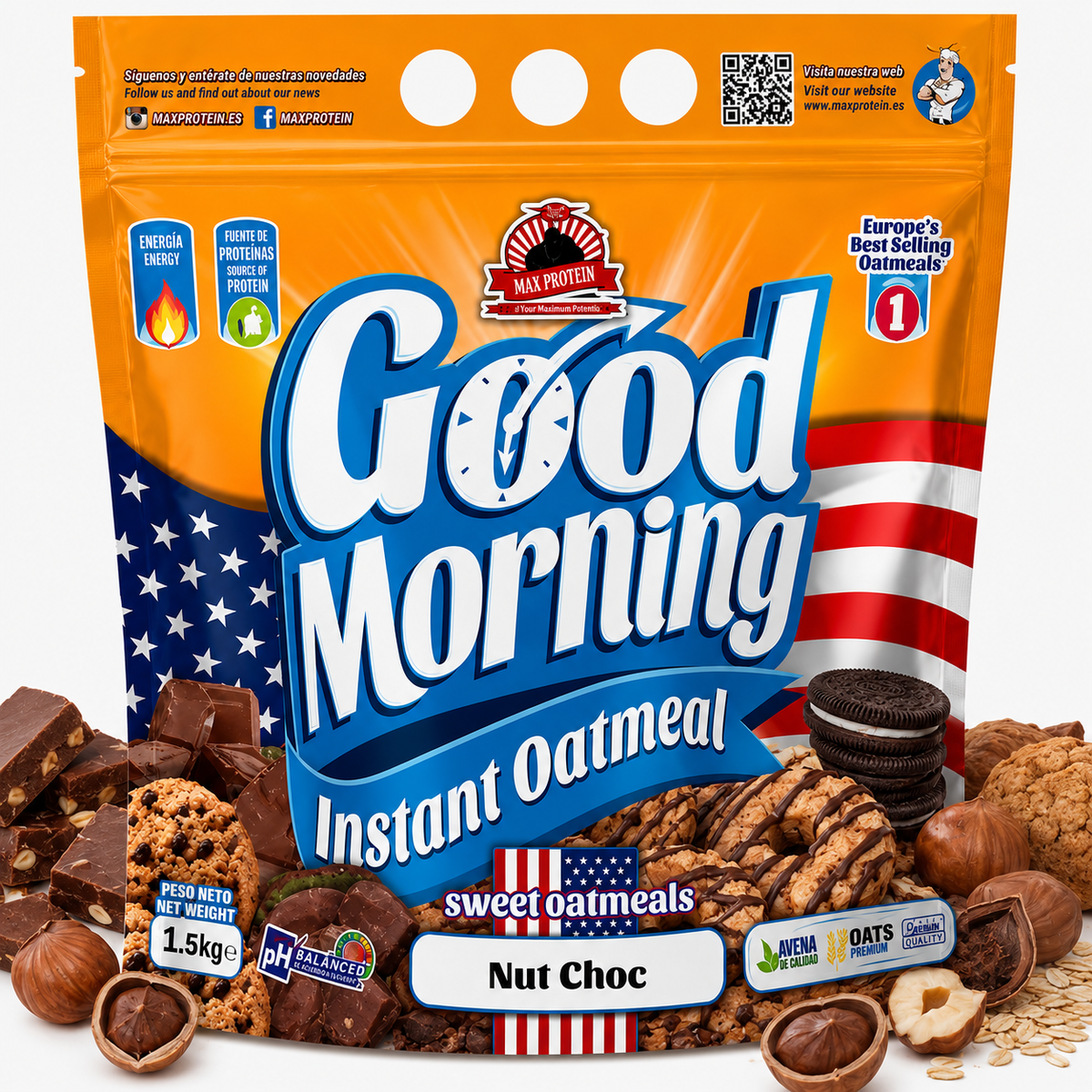Max Protein Good Morning Instant Oatmeal – Nut Chocolate