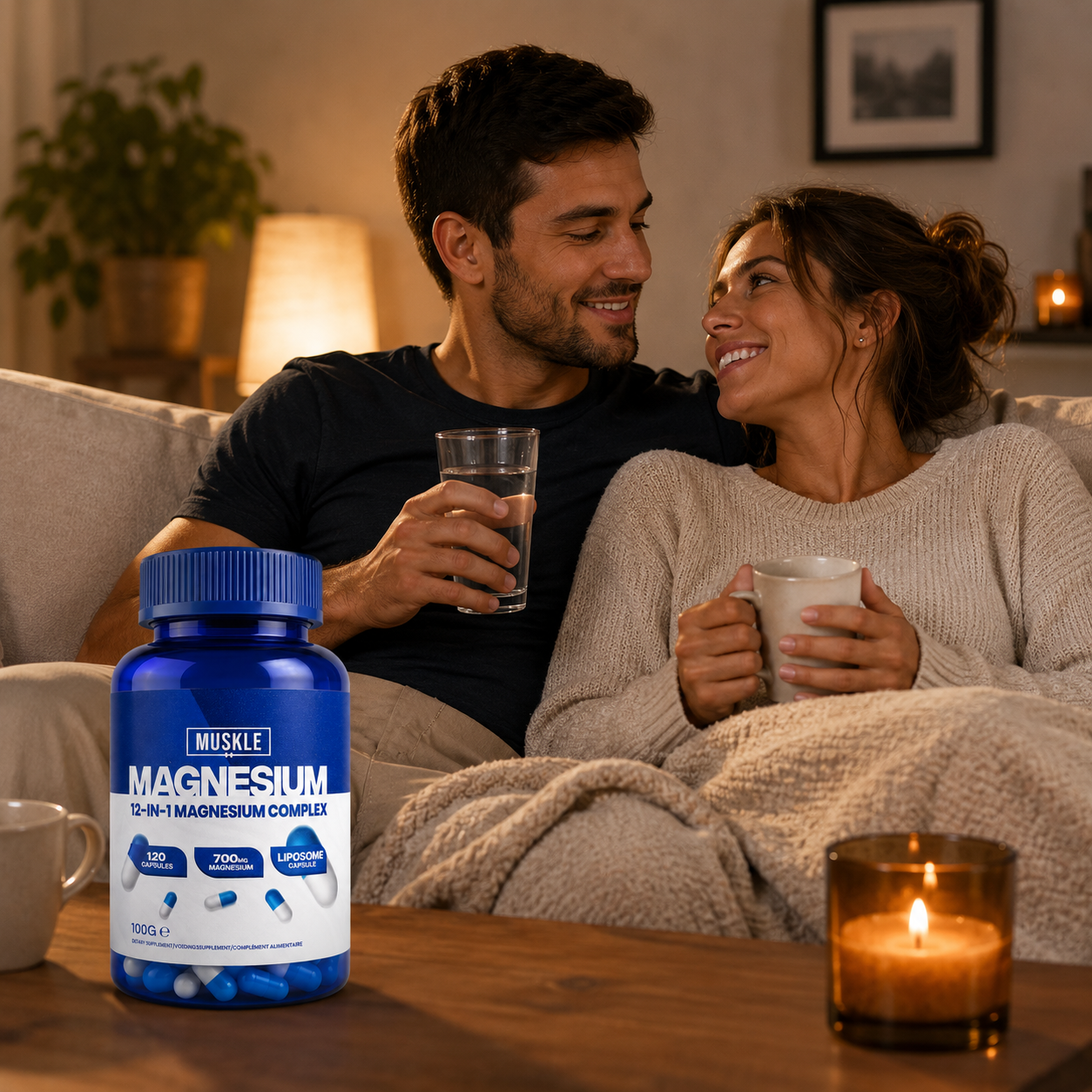 MUSKLE Magnesium 12-in-1 Magnesium Complex - 120 Capsules