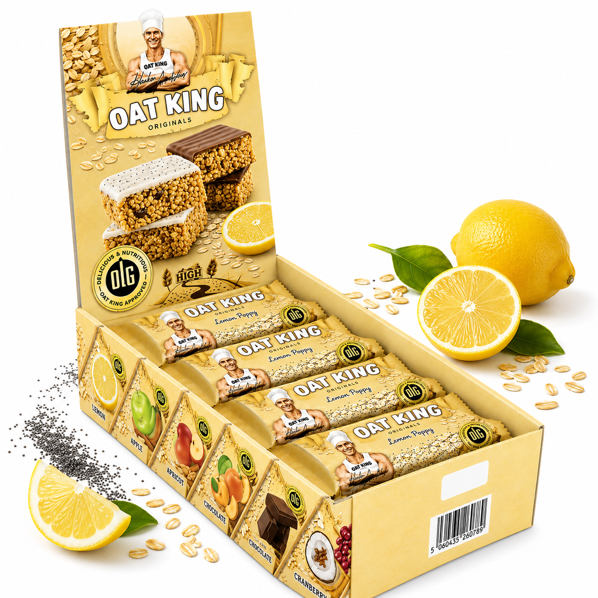 Oatking Haverbar Vegan – Lemon Poppy