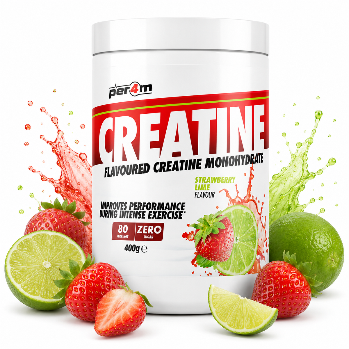 Per4m Micronised Creatine – Strawberry Lime