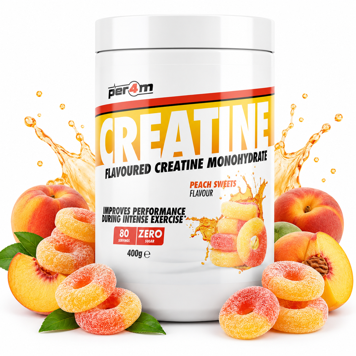 Per4m Micronised Creatine – Peach Sweets