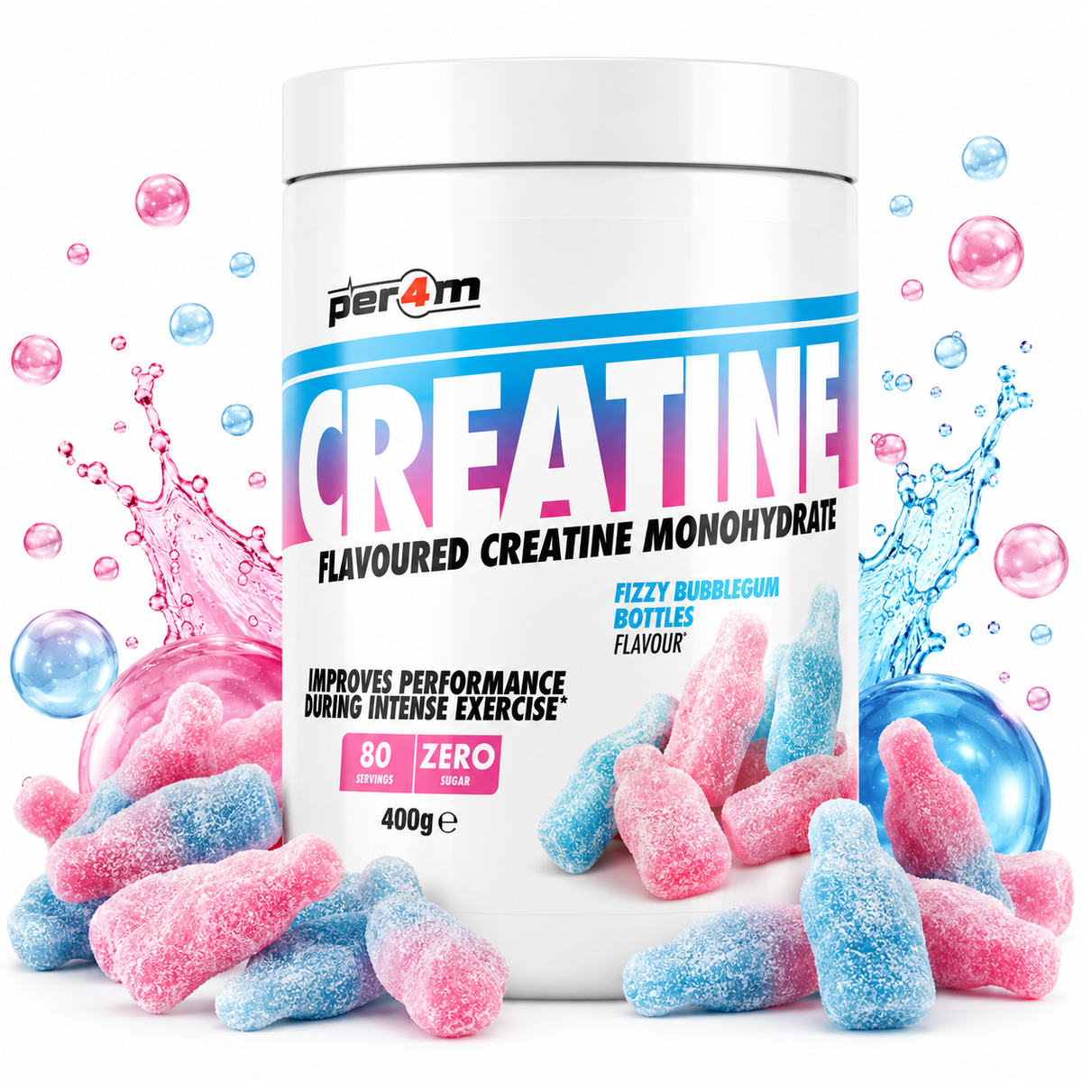 Per4m Micronised Creatine – Fizzy Bubblegum