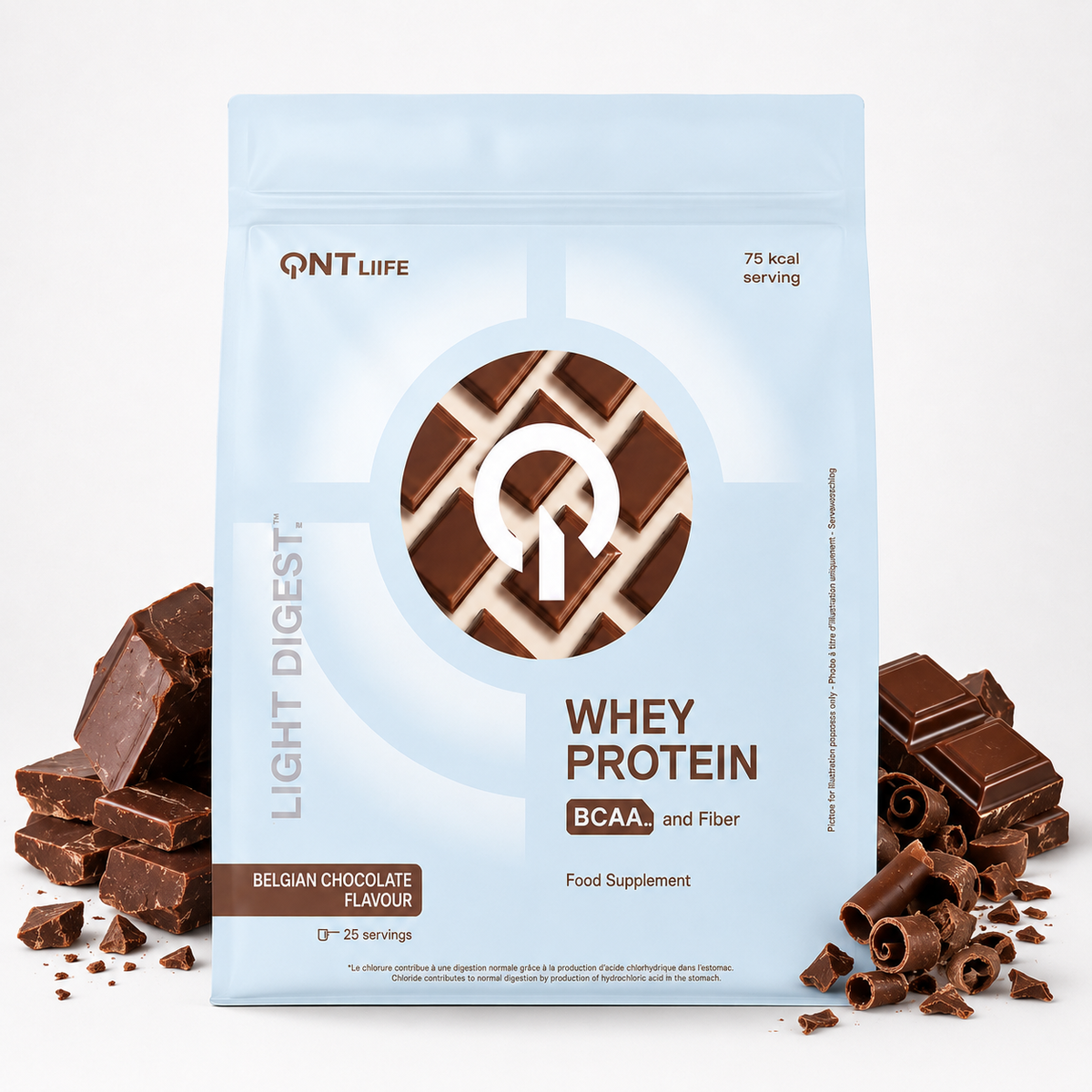 QNT Light Digest Whey Protein – Belgian Chocolate
