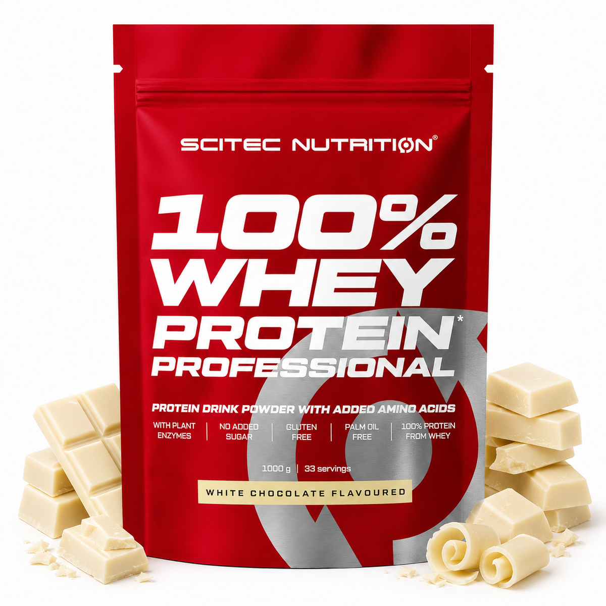Scitec 100% Whey Professional 1000 gram – White Chocolate