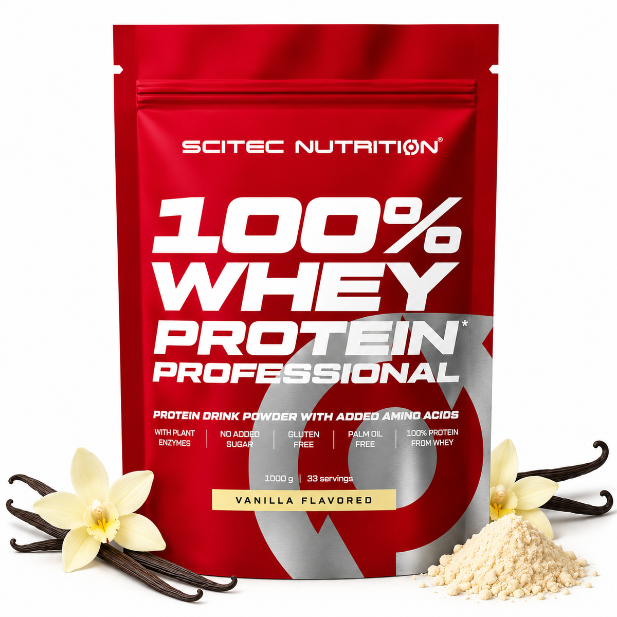 Scitec 100% Whey Professional 1000 gram – Vanilla