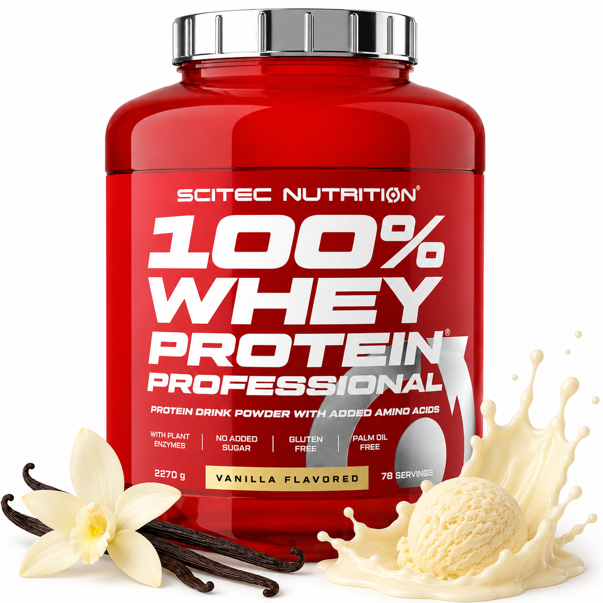 Scitec 100% Whey Professional 2350 gram – Vanilla