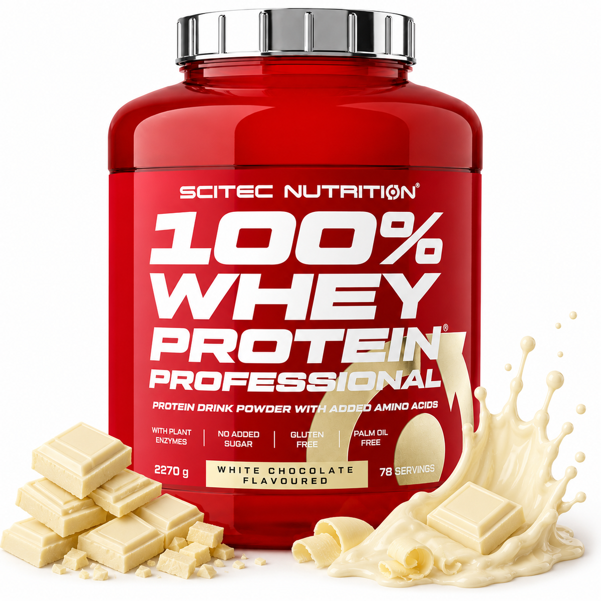 Scitec 100% Whey Professional 2350 gram – White Chocolate
