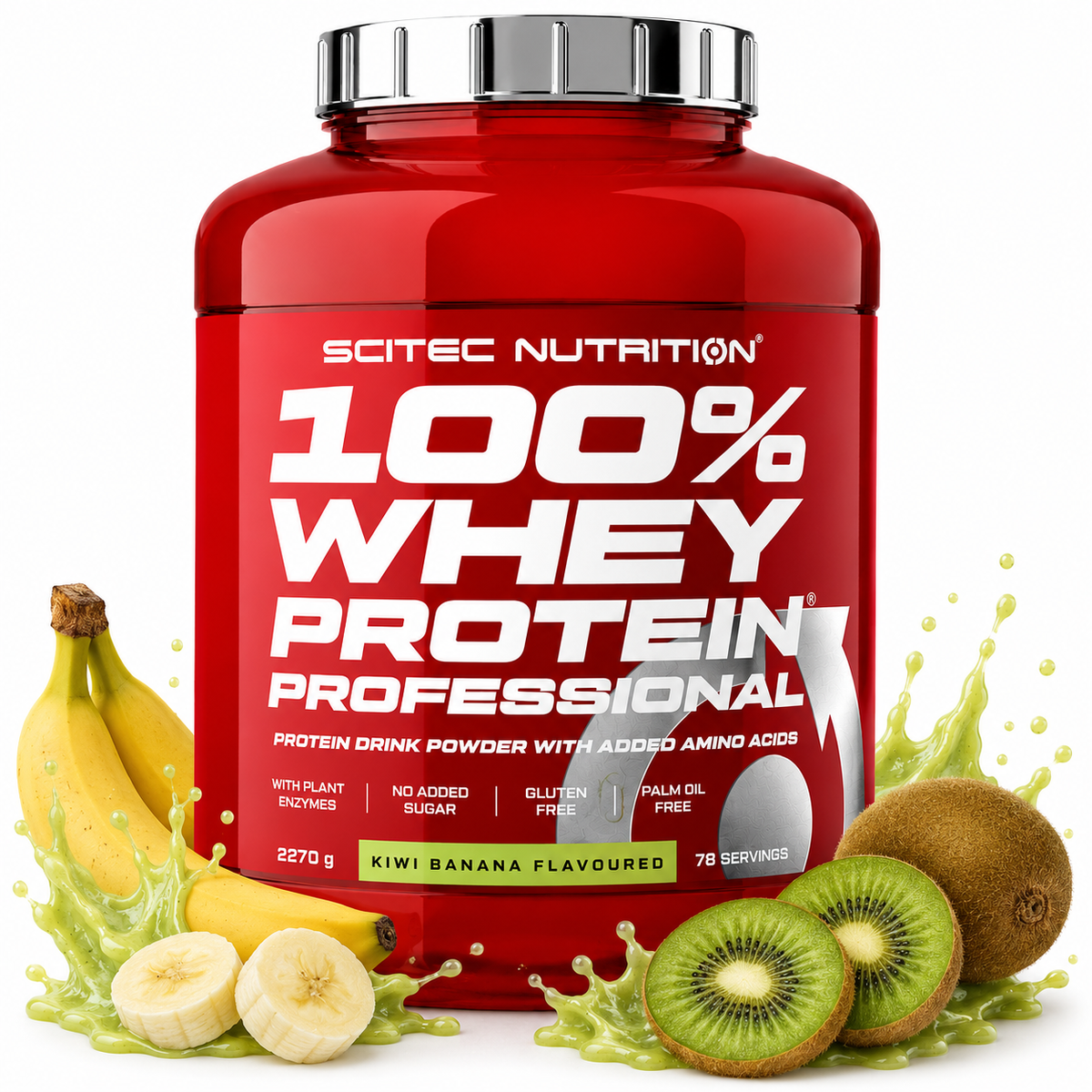 Scitec 100% Whey Professional 2350 gram – Kiwi Banana