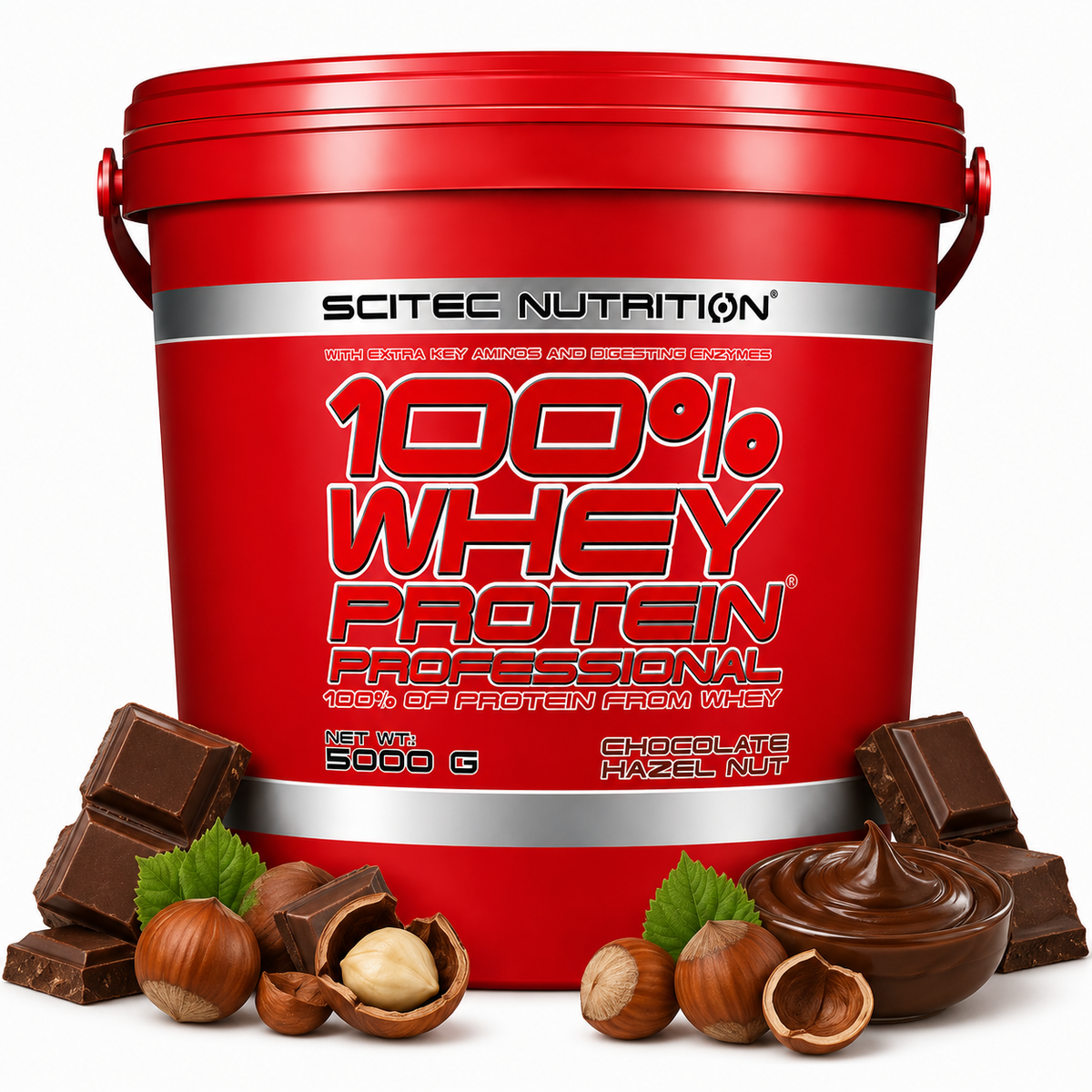 Scitec 100% Whey Professional 5000 gram – Chocolate Hazelnut