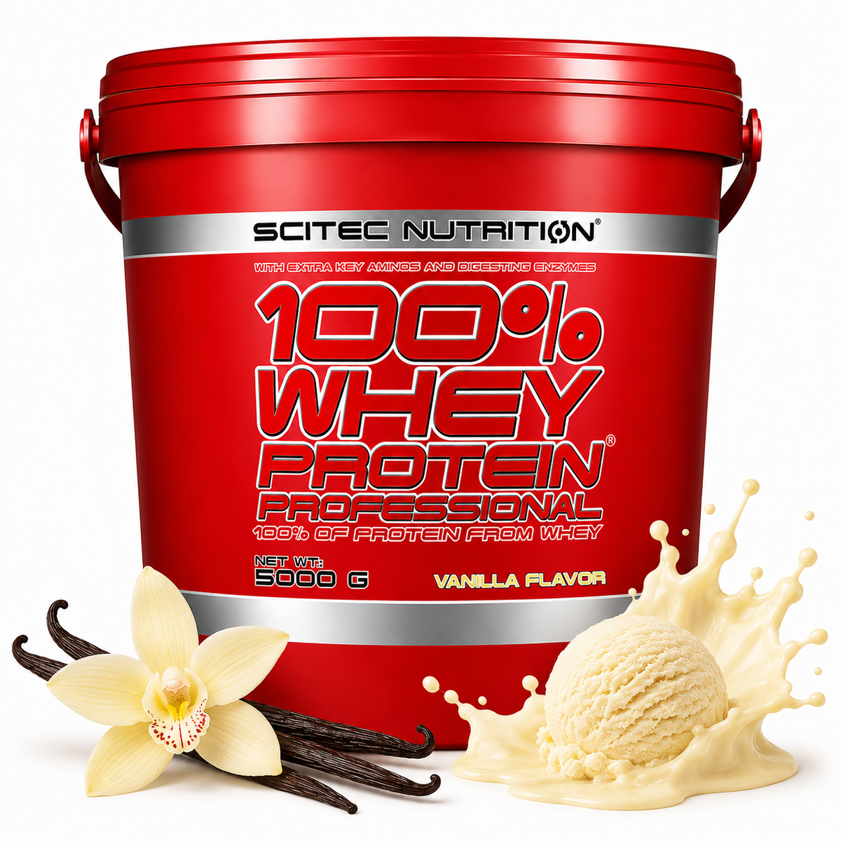 Scitec 100% Whey Professional 5000 gram – Vanilla
