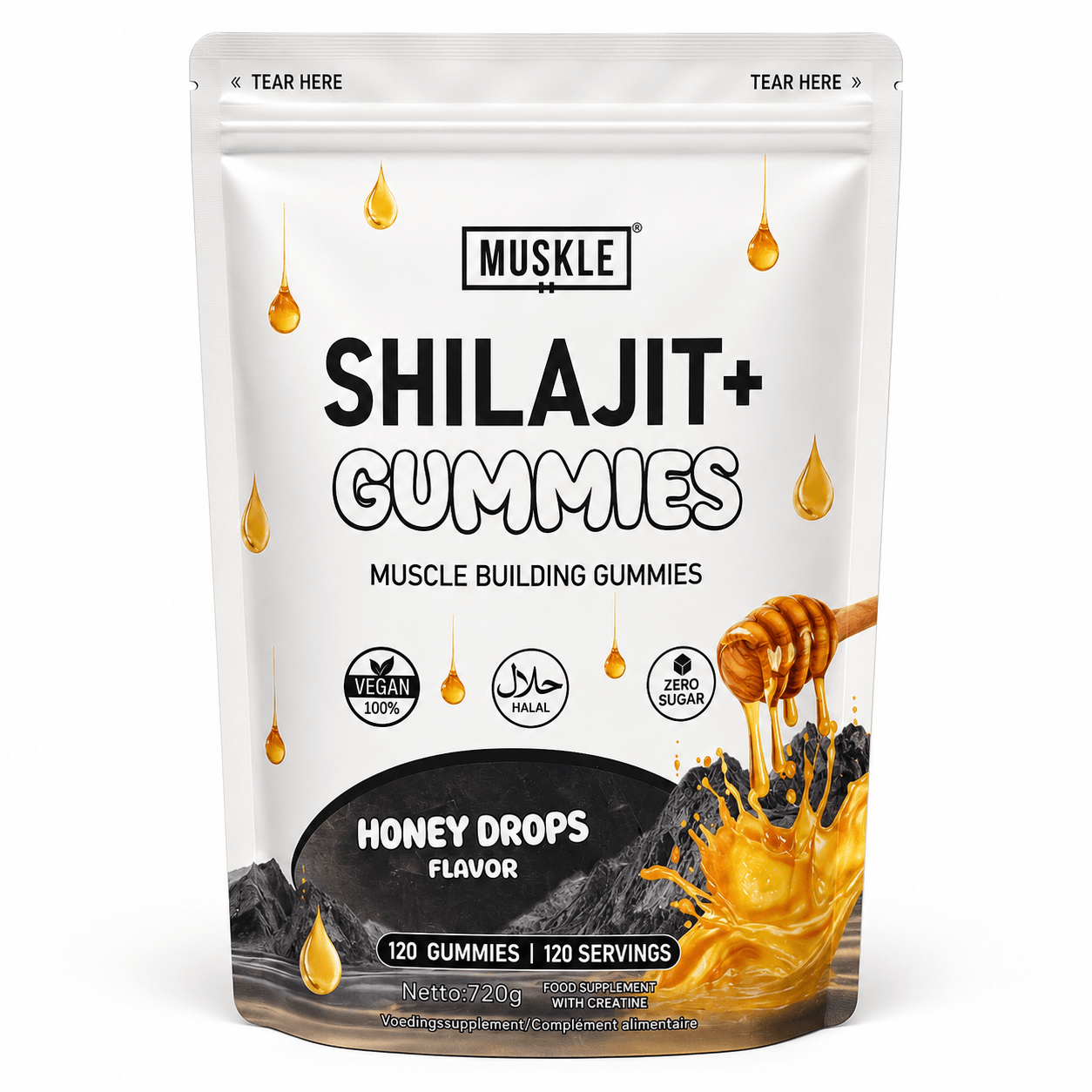 MUSKLE Shilajit+ Gummies