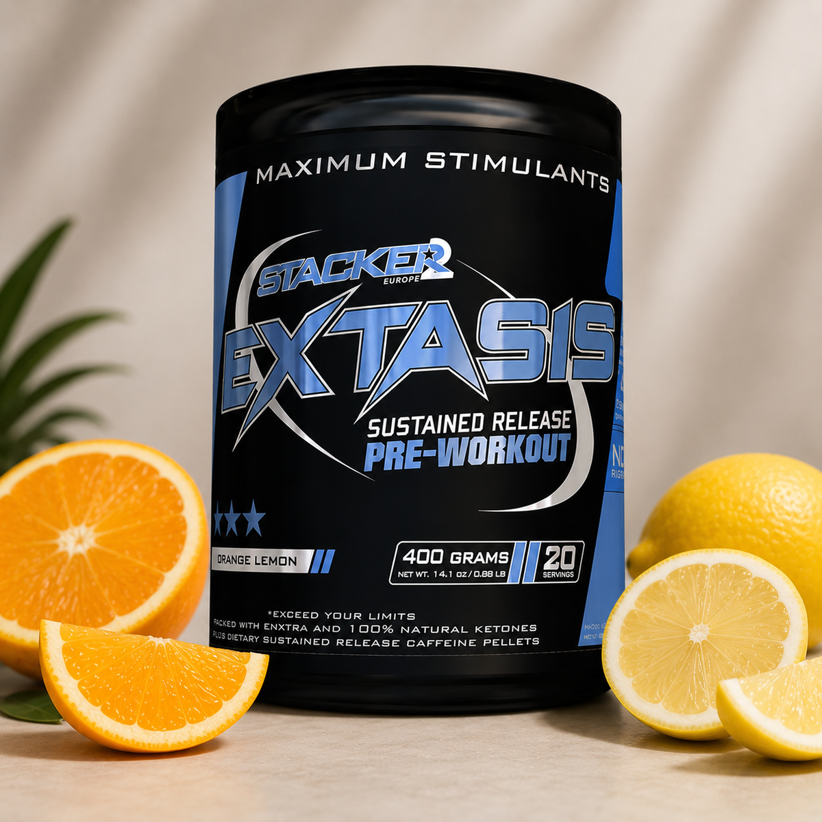 Stacker2 Extasis Pre Workout – Orange Lemon