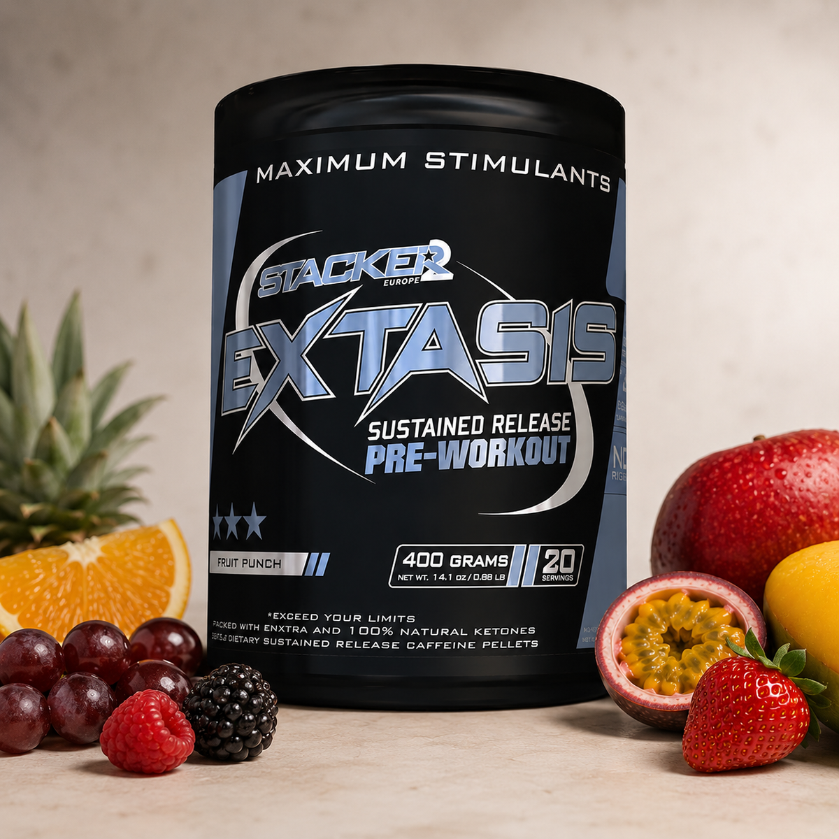 Stacker2 Extasis Pre Workout – Fruit Punch