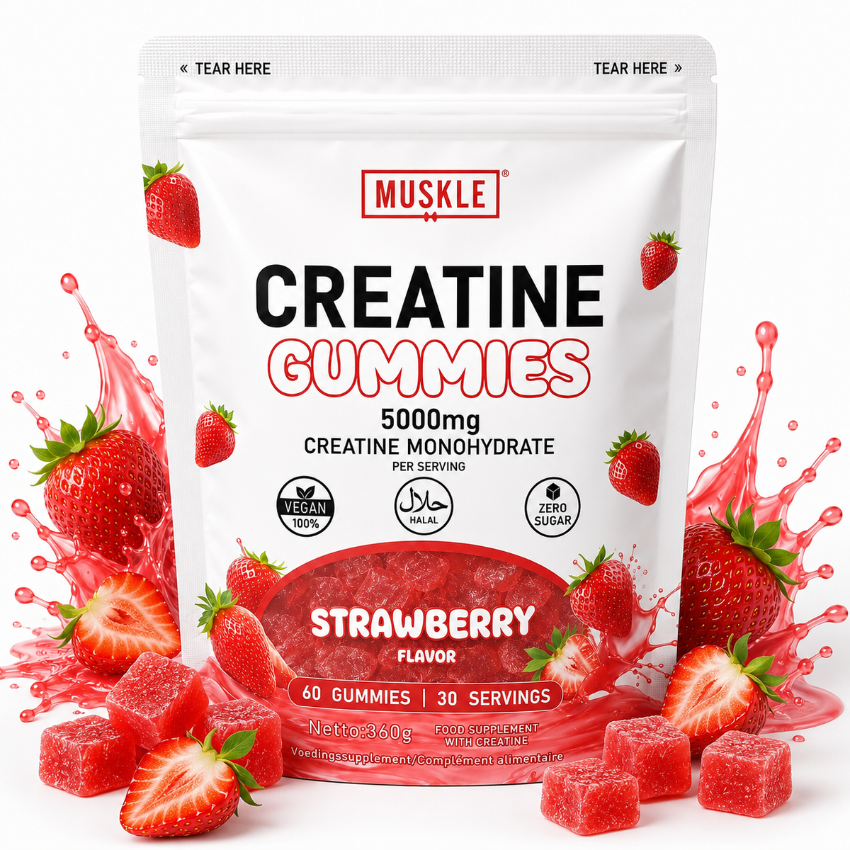 MUSKLE Creatine Monohydrate Gummies
