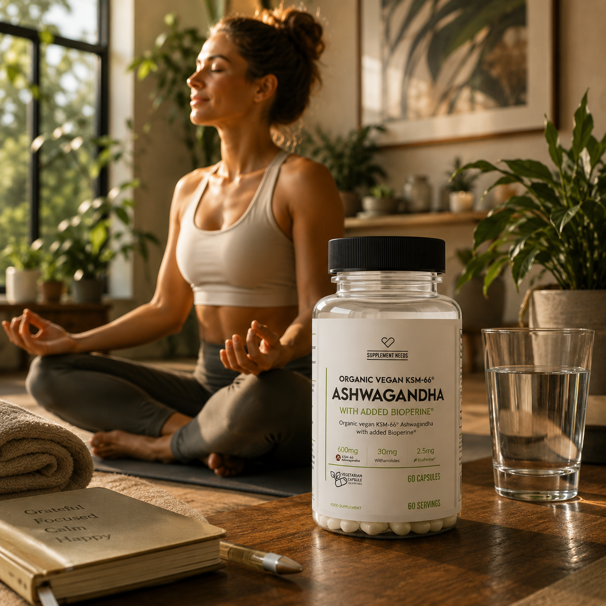 Supplement Needs Ashwagandha Organic KSM 66 60 Caps