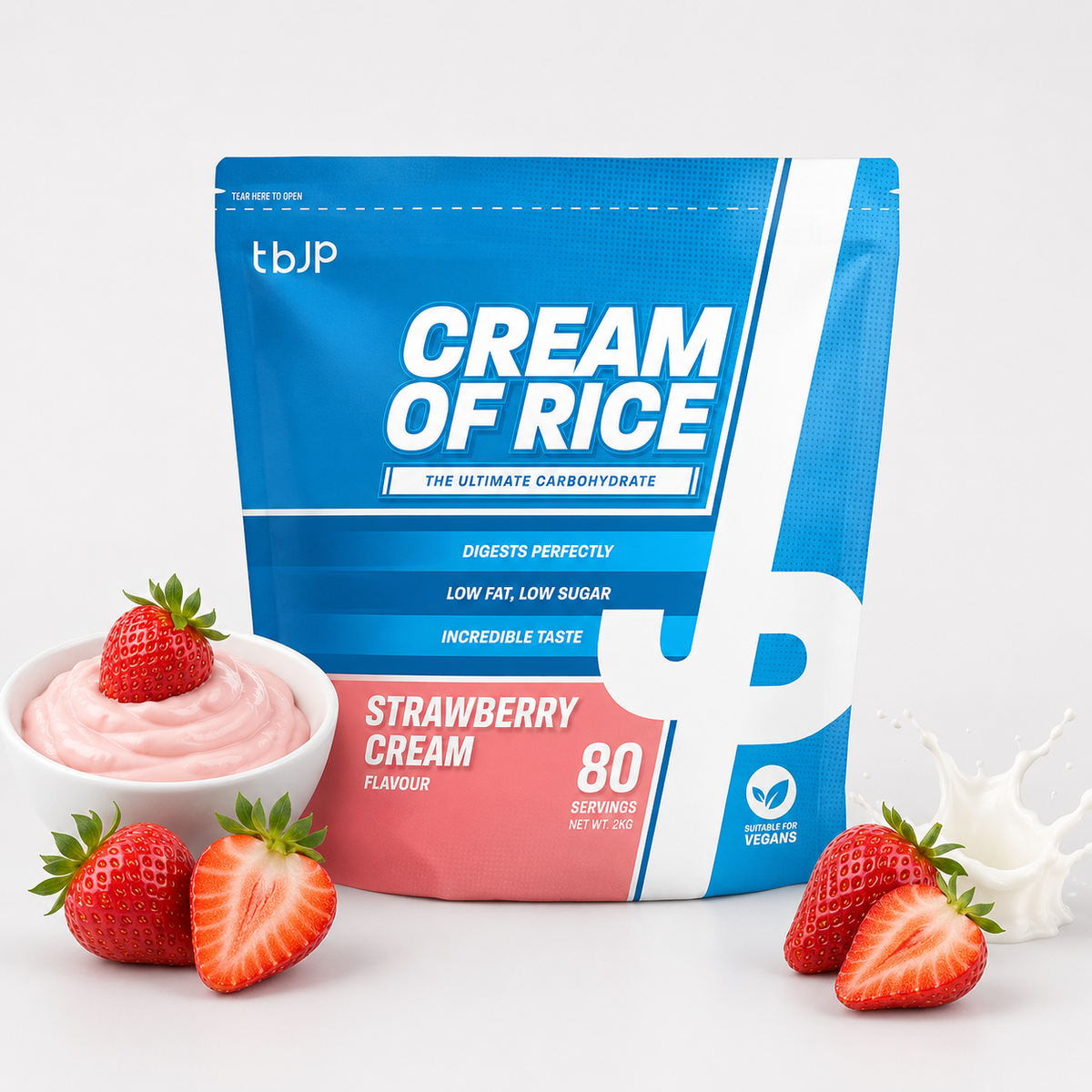 Trained By JP Cream of Rice 2kg – Strawberry Cream