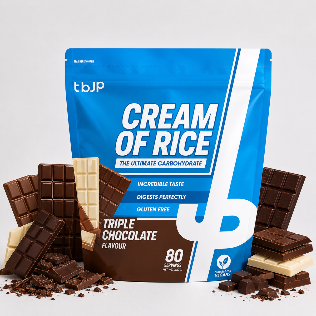 Trained By JP Cream of Rice 2kg – Triple Chocolate