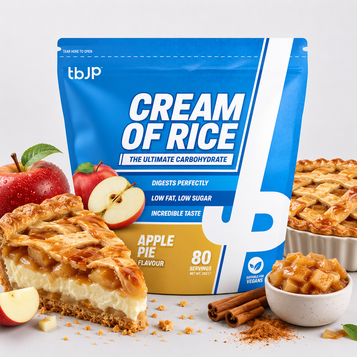Trained By JP Cream of Rice 2kg – Apple Pie