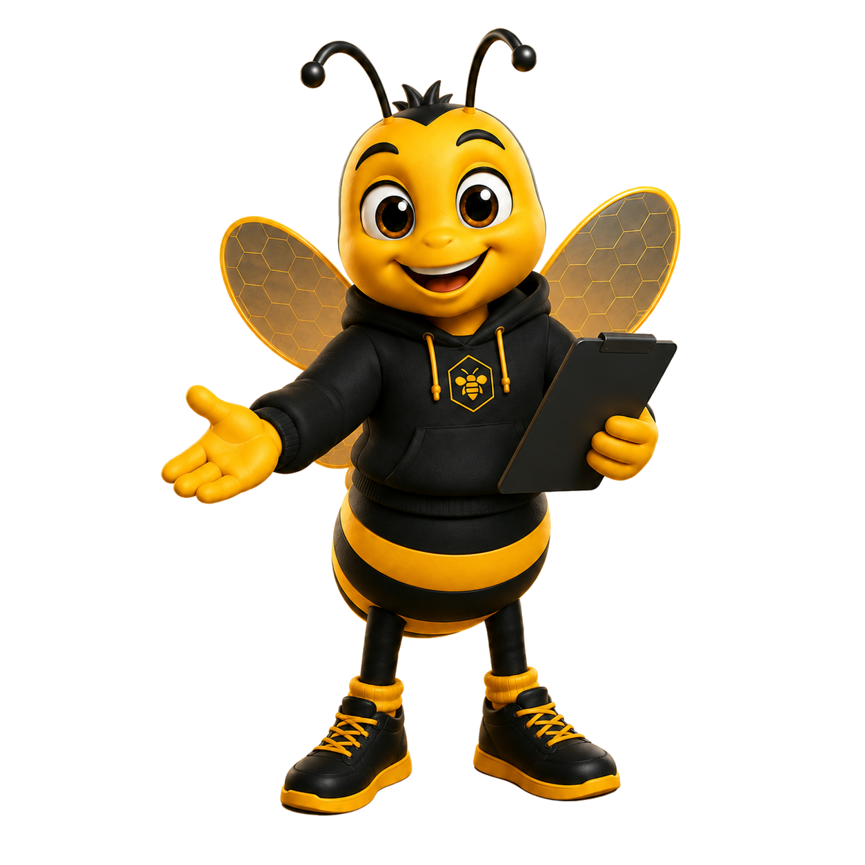 Bee Hive mascot at partner application