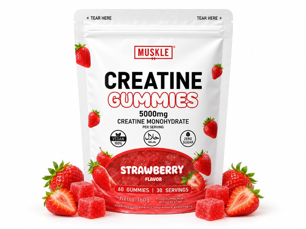 One Strawberry creatine gummies pouch