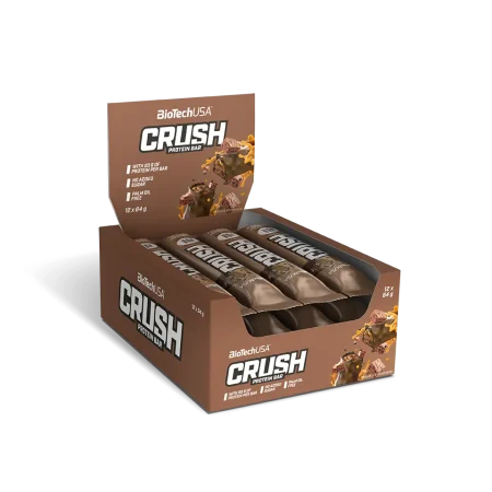 BiotechUSA Crush Protein Bar - 12x64 Gram, Chocolade brownie