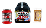 Weider mass + creatine caps + oatking repen